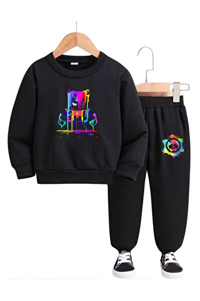 Massgai Set de trening personalizat din bumbac cu imprimeu vizual pentru copi...