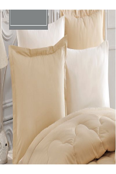 Zarif Home Σετ ύπνου Ranforce Natural Oversize - Απλό σχέδιο