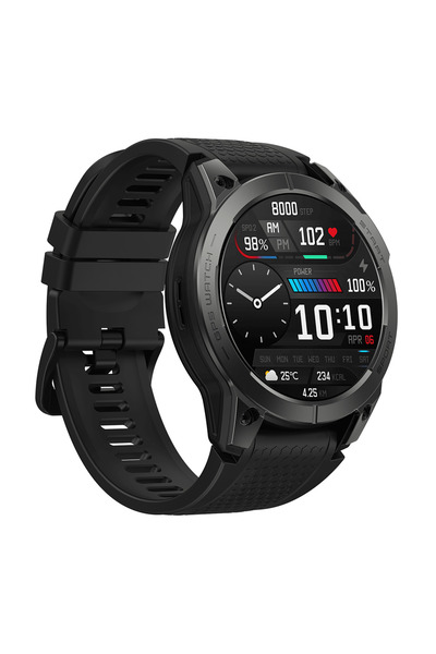 Zeblaze Stratos 3 - Abyss Black 1.43" Amoled, 100 Spor Modu, Gps Destekli Akıllı Saat