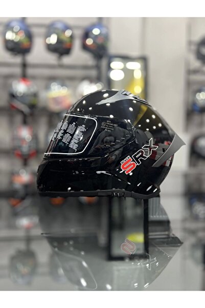 MTS Solid Shiny Black Dark Smoke Vizör