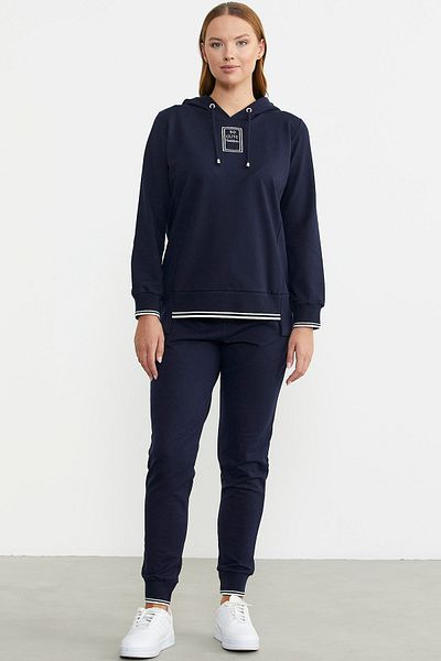 Sementa Σετ αθλητική φόρμα Navy Blue - Φούστα με κουκούλα και πλεκτή λεπτομέρεια