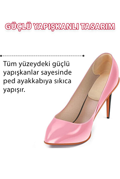 Factorial Topuk Vurma Önleyici 1 Çift Ayakkabı Topuk Ucu Koruyucu Sünger Küçültme Pedi Silikon Çorap
