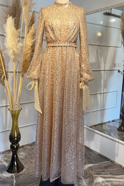 Modaviki Merve Abiye Gold AHN264
