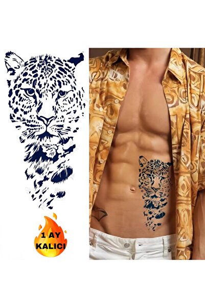 Mecit Tuhafiye 1 AY KALICI KAPLAN KOL BİLEK VUCUT İÇİN GEÇİCİ DÖVME