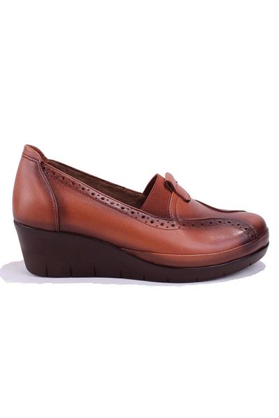 DAGOSTER Dza32-888 Tan Orthopedic Daily Leather Women's Shoes