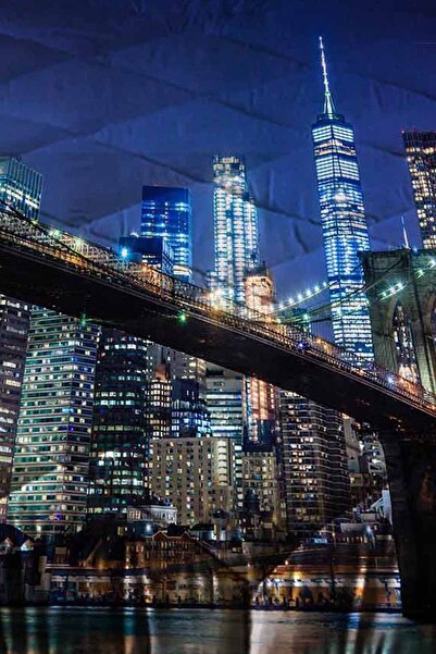 Else Dekor Одномісна ковдра з капітоне і міським пейзажем