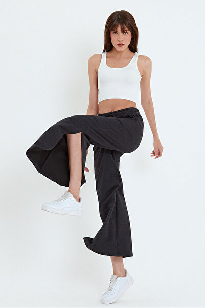 ESPİNA Women's Pocket Slit Sweatpants Trousers