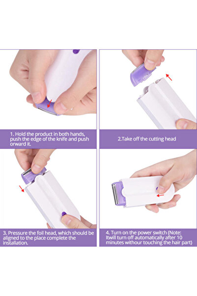 Choice 2 In 1 Epilator Painless Hair Removal Shaving Device Usb Charging Body Face Leg Bikini Shaver Hai...