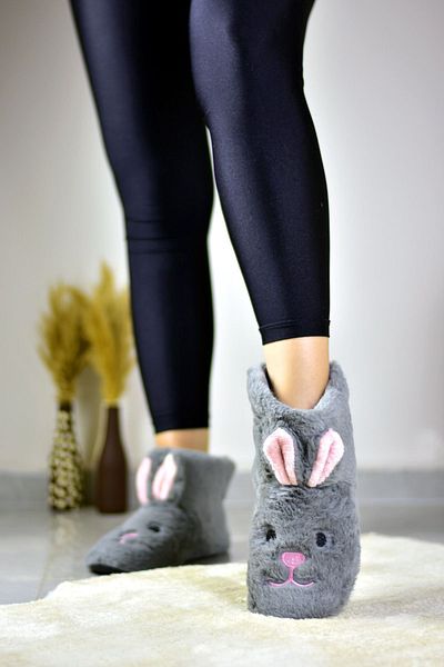 Fogs Women's Home Shoes Women's Home Boots No Sound Sole Winter Indoor Slippers Plush Slippers