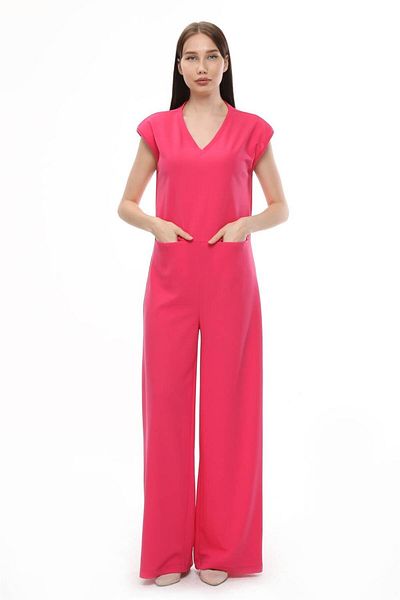 HomeStore Ärmelloser Jumpsuit mit gerüschten Schultern
