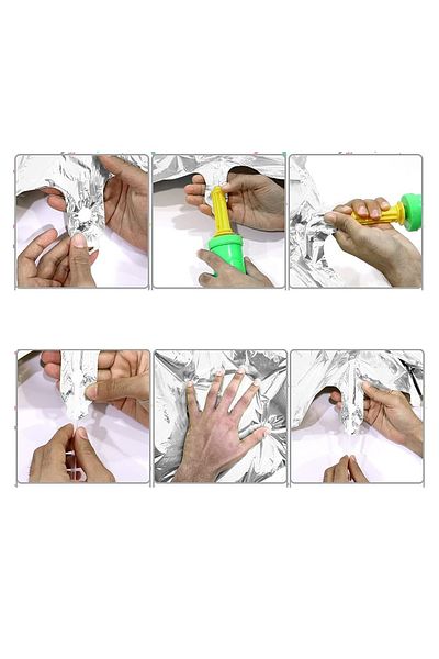 Paparti Number 1 Silver 16 Inch 36 cm Foil Number Balloon Party Celebration Birthday Balloon