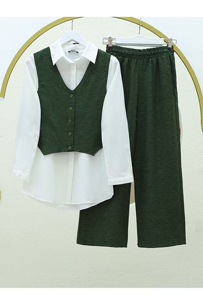 Modamorfo Buttoned Vest Suit