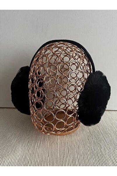 CosmoOutlet Меки плюшени, предпазващи от студа, сгъваеми, унисекс, черни наушници