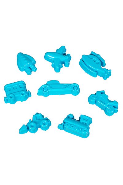 HEROES 8 Pcs Kinetic Sand Mold - Vehicle Sand Mold - Play Dough Toy Car Airplane Train Helicopter Mold