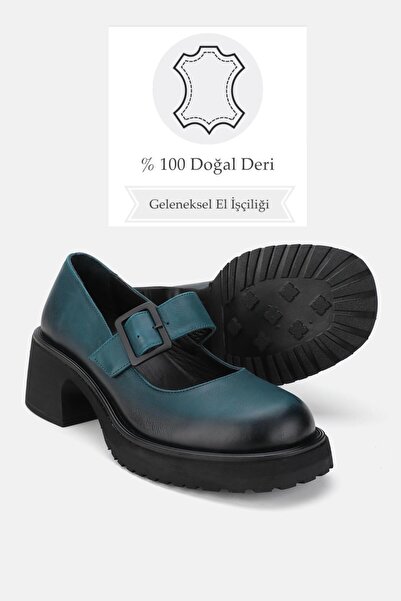 TUNAELLİ DÁMSKÉ ZELENÉ BOTY Z PRAVÉ PŘÍRODNÍ KŮŽE S PÁSKEM A PŘEZKOU