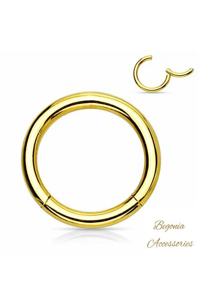 Begonia Accessories 316L Antiallergic Surgical Steel - Stainless, Anti-Tarnish and Lock Ring Cartilage Tragus Helix Piercing
