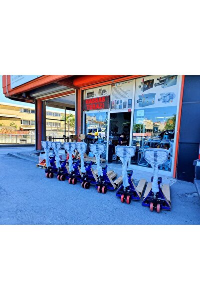 İMMAX Neck Transpalet Baskül 3 Ton Döküm Pompa Şarjlı