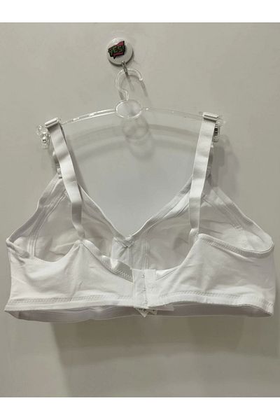 F.K 1955 Model Supportless and Non-Wired Gathering White Bra