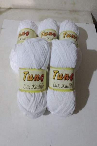 Tunç Çadır Velvet Rope Gunnel Lux Velvet 5 Pieces White Color: 3200