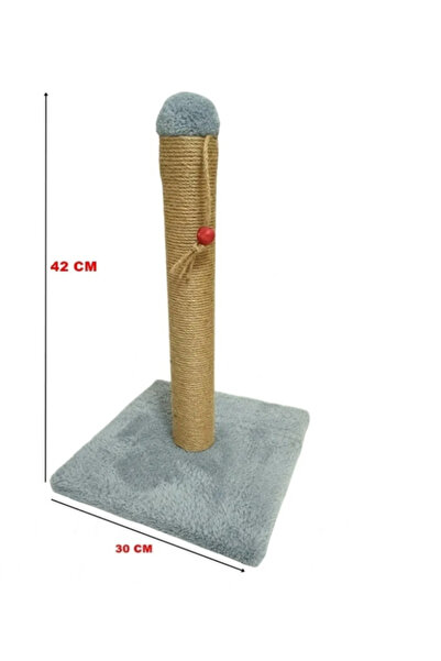 Doğa لوح خدش ولعب القطط مقاس 42 سم كريمي أسود