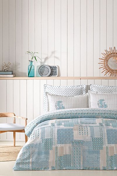 Puffy Merisa Double Duvet Cover Set - Blue