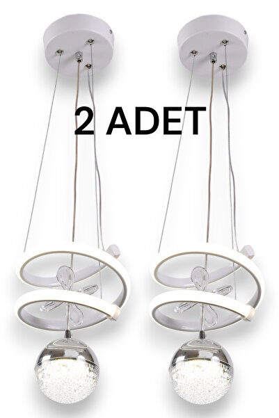 KLAS AYDINLATMA HELEZON KAMPANYALI LEDLİ 2 ADET MODERN AVİZE