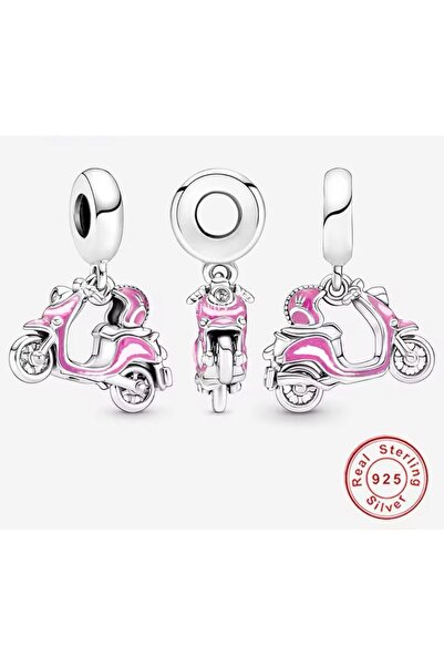 Zeich Aksesuar Pembe Scooter Sallantılı Charm