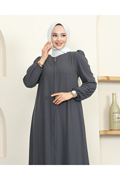 Neva Style Κρεπ Ύφασμα Hijab Ferace / F0134 - Anthracite