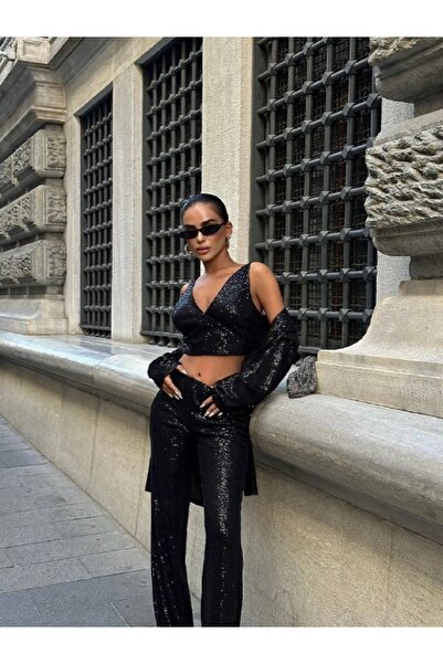 Serica Moda Λεπτομερής μπλούζα με πούλιες