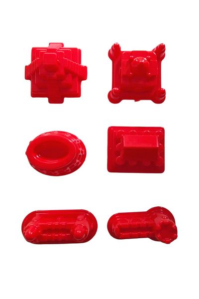 HEROES 6 Pcs Kinetic Sand Mold - Historical Structures Sand Mold - Play Dough Toy Mold