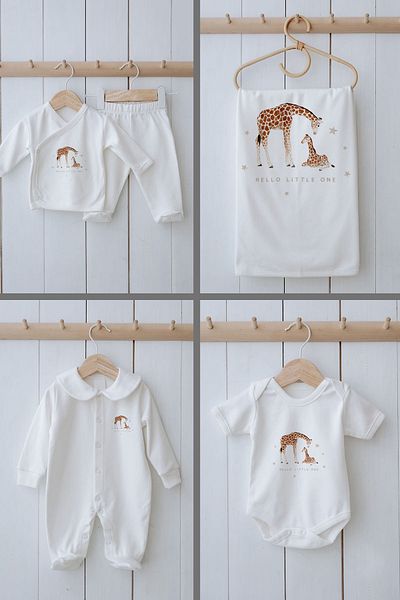 Tuğba Kuğu Organic 11 Pack Hospital Exit - Royal Series - Baby Giraffe