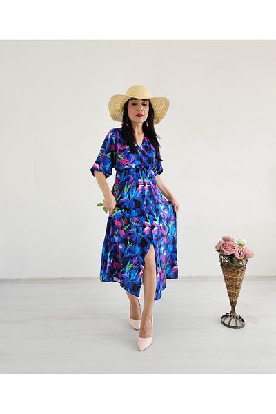Altı Üstü Butik Rochie dublu cu fanta in fata