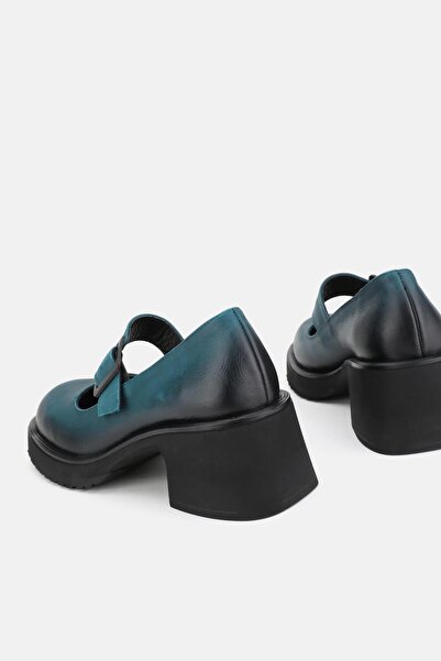 TUNAELLİ DÁMSKÉ ZELENÉ BOTY Z PRAVÉ PŘÍRODNÍ KŮŽE S PÁSKEM A PŘEZKOU