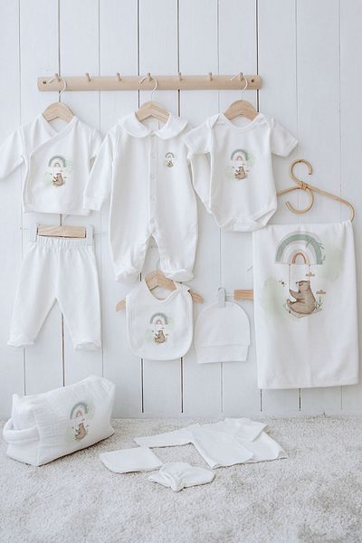 Tuğba Kuğu Royal Series - Welcome Baby Bear 11 Pack Organic Hospital Exit