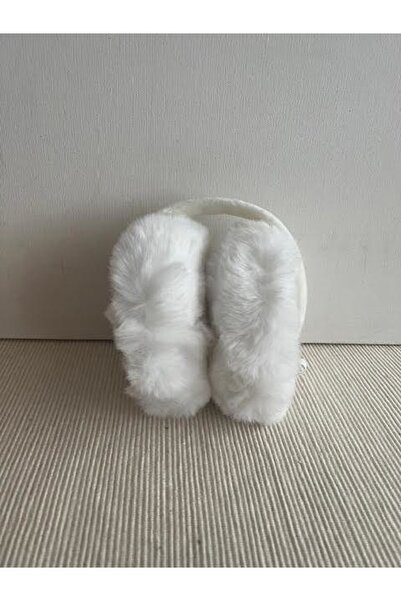 CosmoOutlet Ecru Unisex Headset - Soft Plush, Cold Protection, Foldable Inside