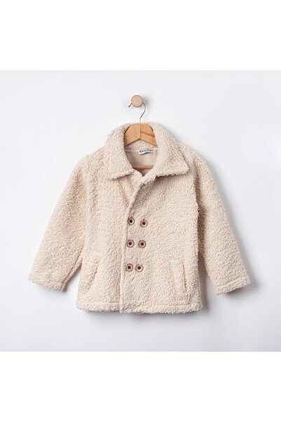 Genel Markalar Welsoft Düğmeli Kız Bebek Ceket Bej