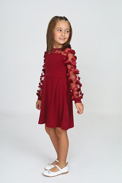 My Kids Wear Tül Detaylı Siyah Elbise 2