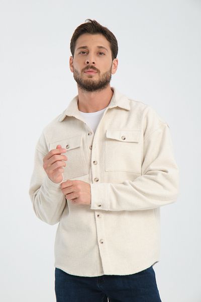 ByWear Ecru Bowl Jacket Shirt