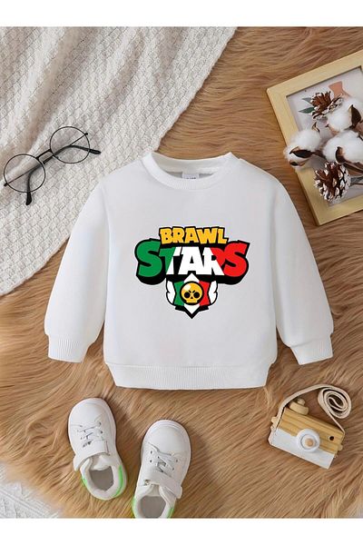 Massgai Hanorac special din bumbac cu imprimeu vizual pentru copii Brawl Stars Play