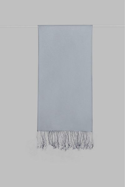 ARMANDA ΓΚΡΙ Μεταξωτό Σάλι Armanda 3011