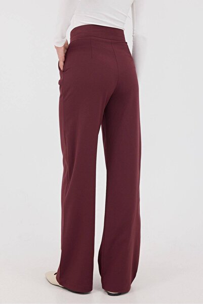 Addax Pn13708-Dk11 Model Wide Leg Velcro Closure Pants