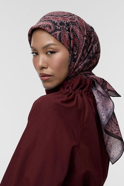 Qef Grisa Patterned Cotton Scarf