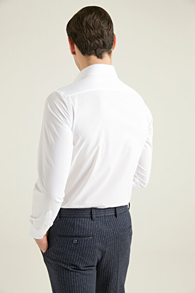 D'S Damat Πουκάμισο Ds Damat Slim Fit White Nano Care