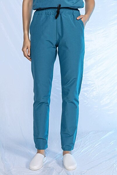 Pratik Medikal قميص ممرضة من الليكرا باللون الفيروزي