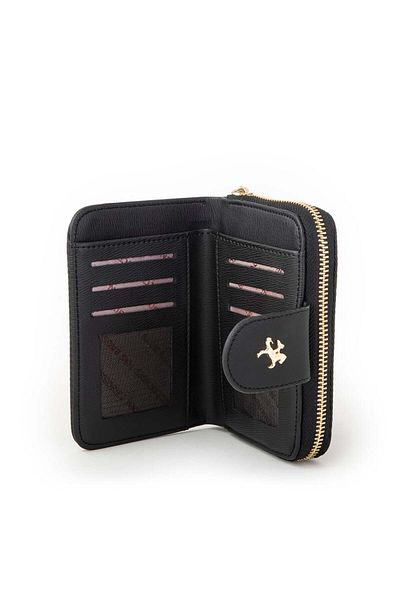 Nas Bag Women's Horizontal Wallet Black Karaca