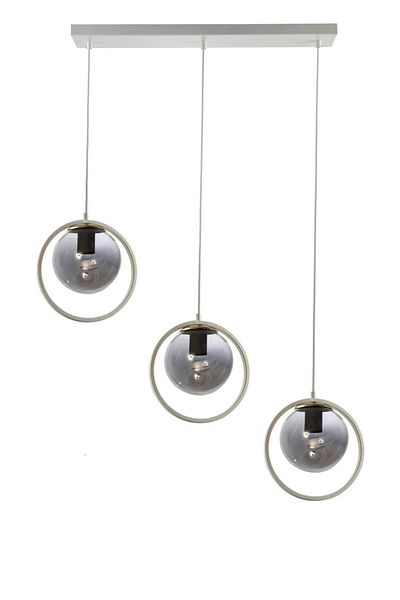 Modavize Nina Modern Living Room - Kitchen - Bedroom 3-Piece Chandelier with Metal Ring on the Dining Table