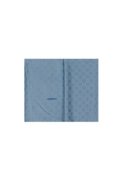 Cacharel 926 Silk Cotton Jacquard Shawl with Cacharel Logo 8936983