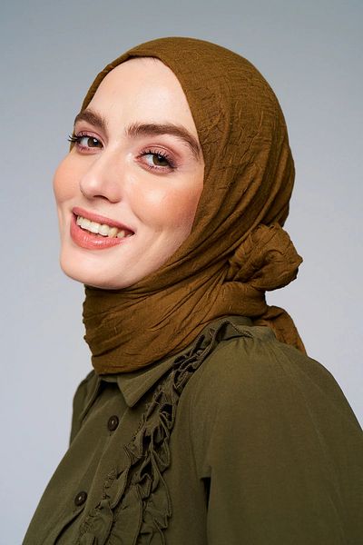 Modakaşmir Dark Bronze Bamboo Shawl Series