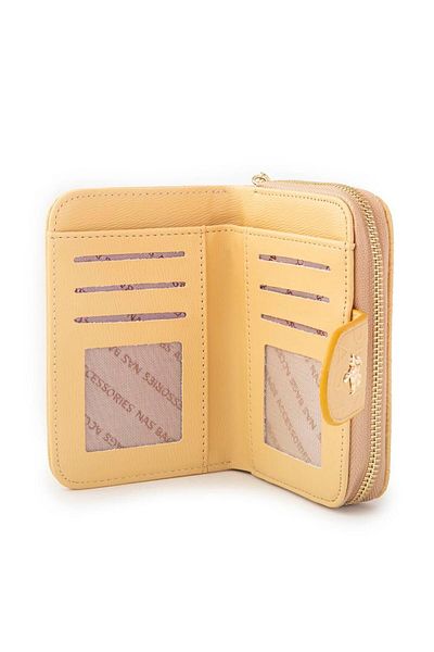 Nas Bag Women's Horizontal Wallet Yellow Embossed