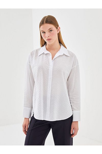 LC Waikiki Lcw Striped Oversize Women's Shirt